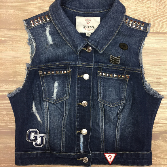 guess jean vest